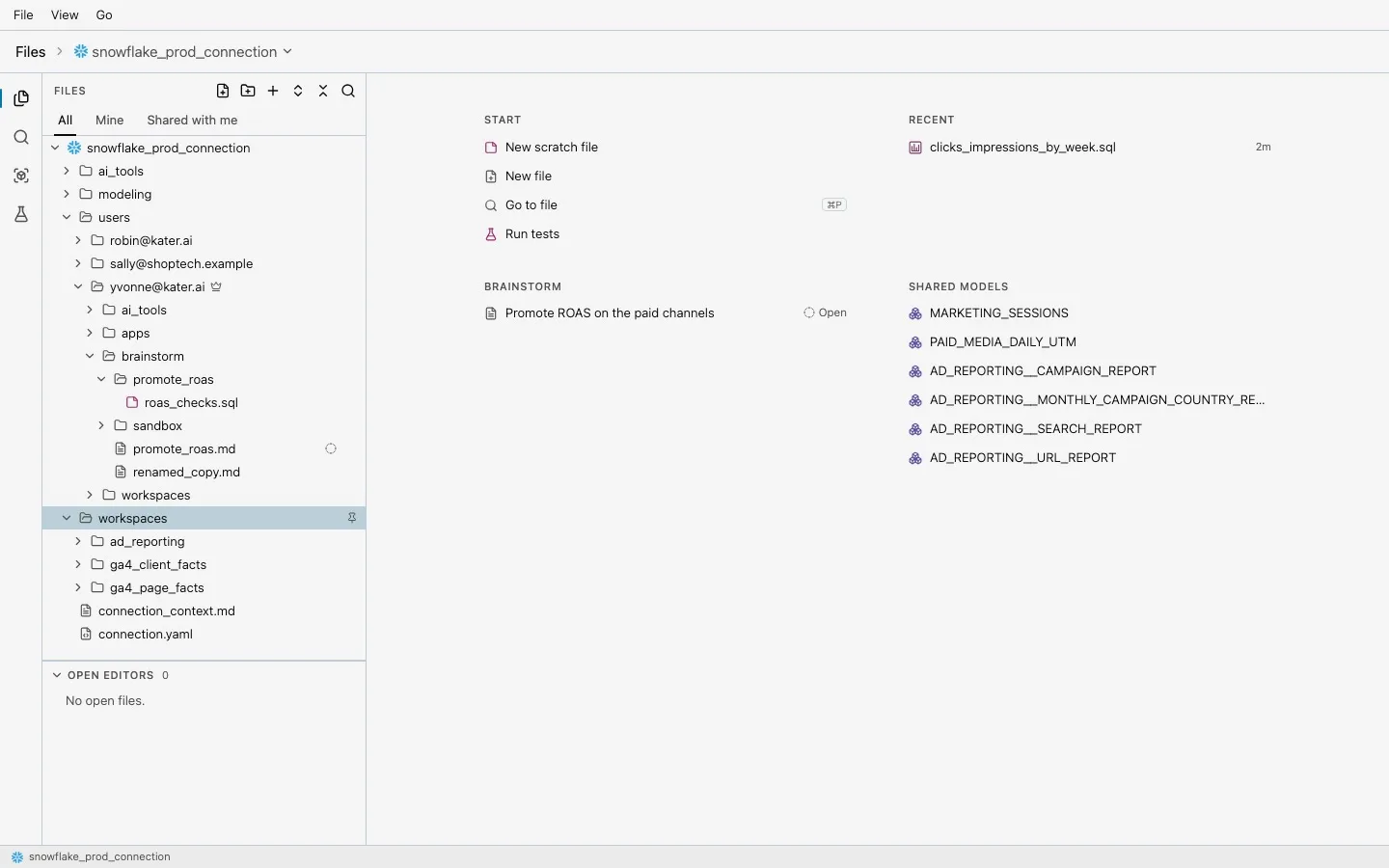 Your content lives in Kater: kater git, GitHub write-back and Drive-style sharing